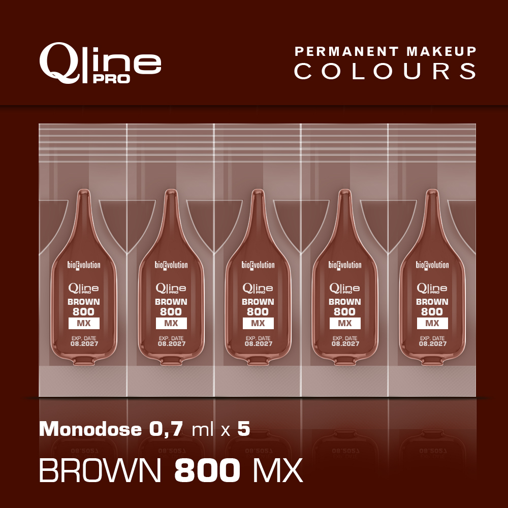 Pigment Brown 800 MX Qline Pro 5 x 0,7 ml