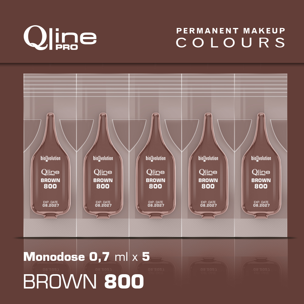 Pigment Bioevolution Brown 800 Qline Pro 5 x 0,7 ml