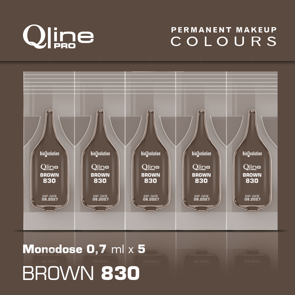 Pigment Brown 830 Qline Pro 5 x 0,7 ml