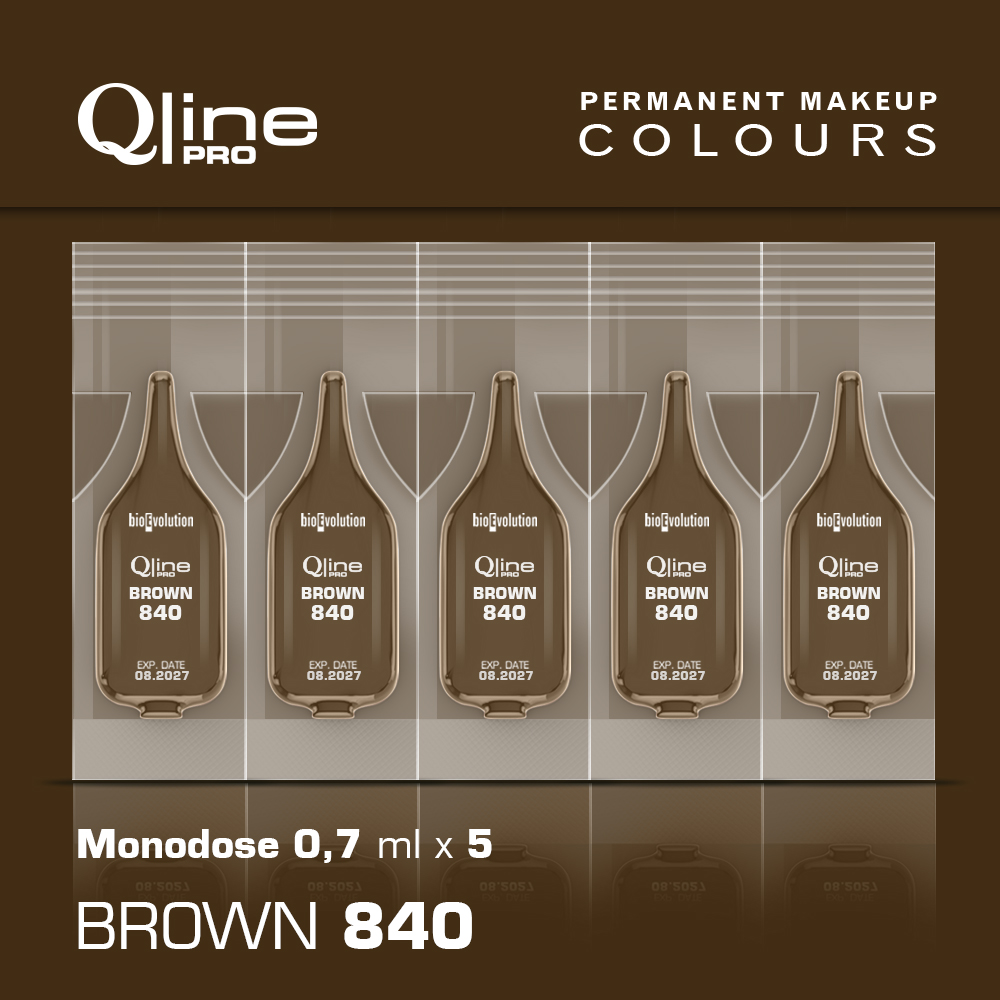 Pigment Brown 840 Qline Pro 5 x 0,7 ml