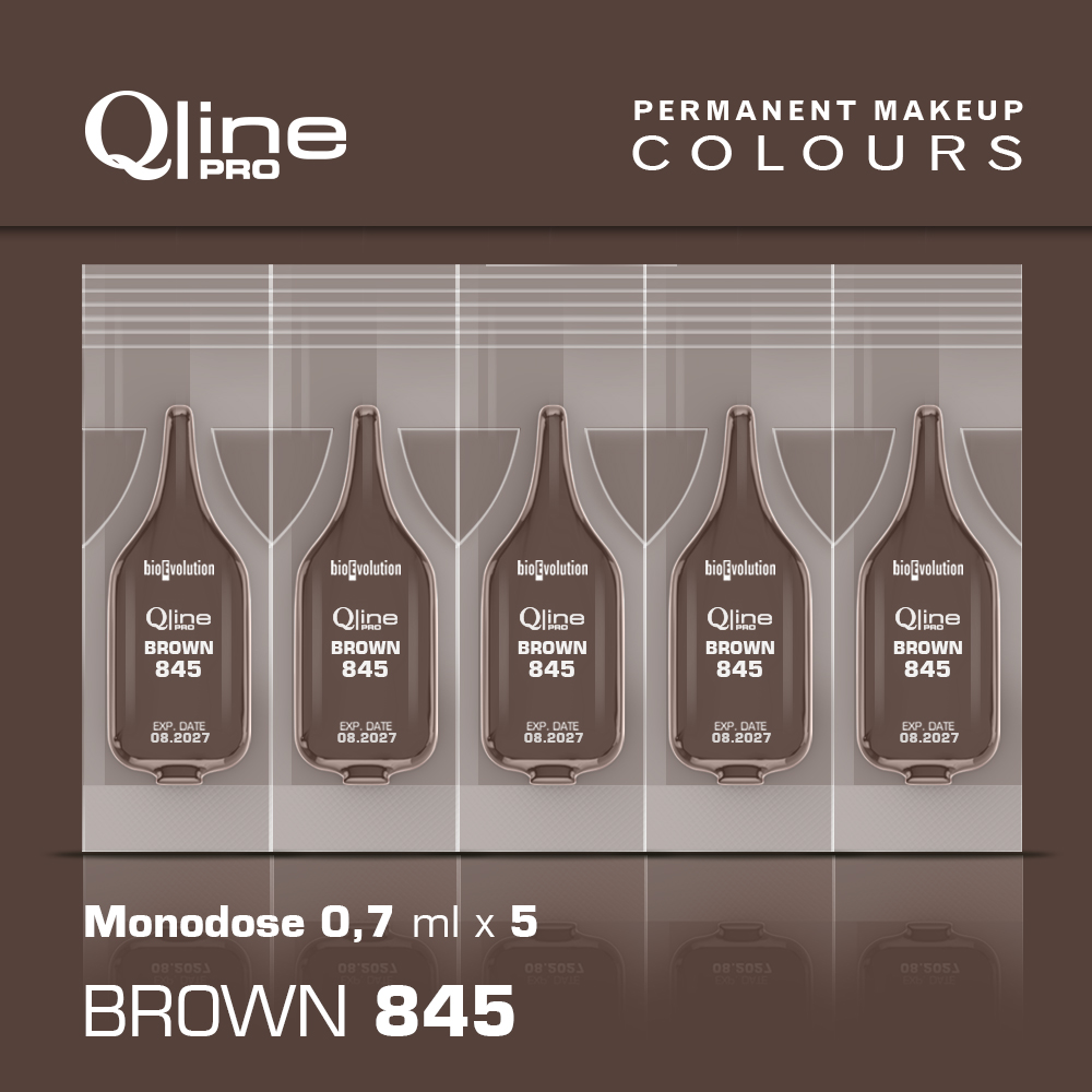 Pigment Brown 845 Qline Pro 5 x 0,7 ml