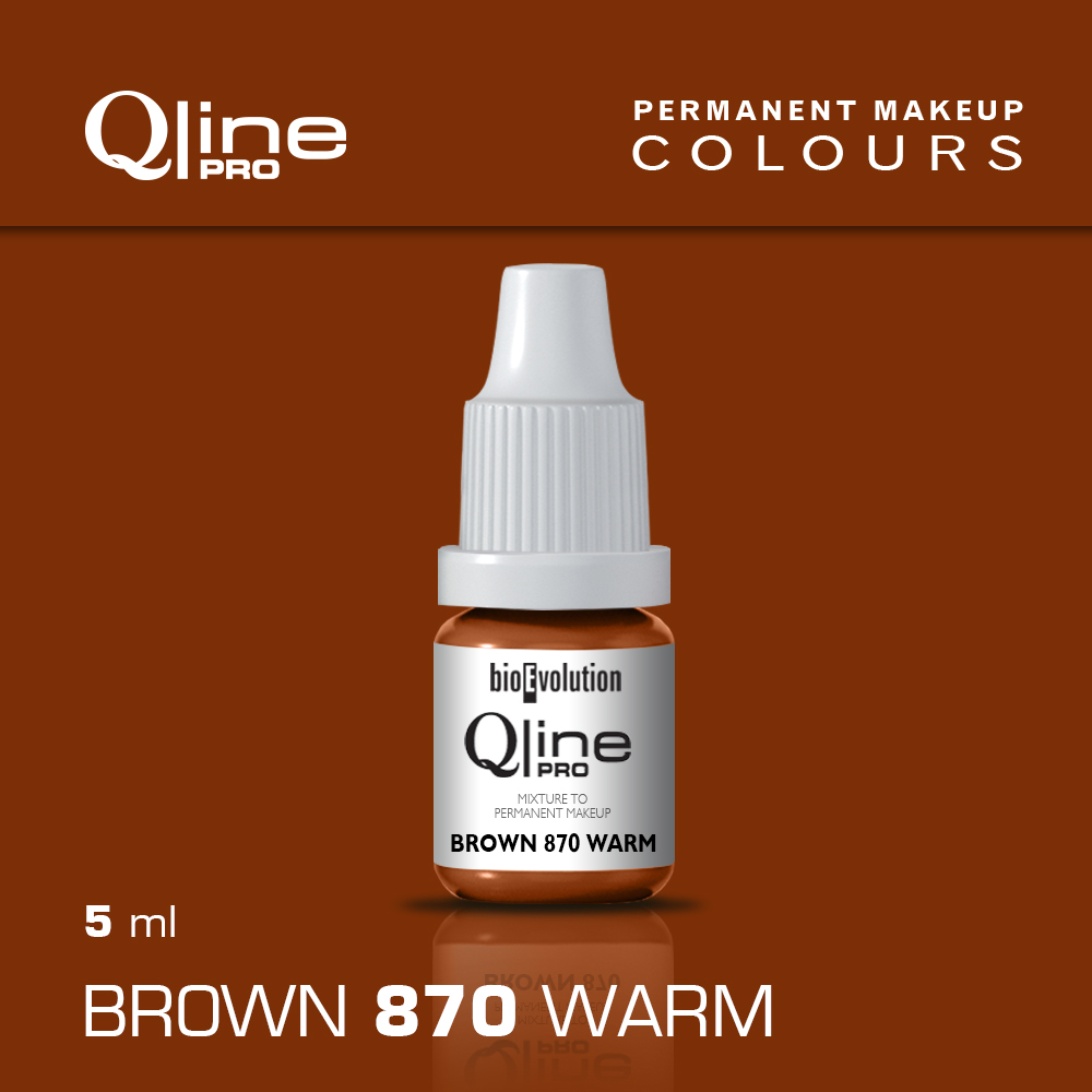 Pigment Bioevolution Brown 870 Warm Qline Pro 5ml