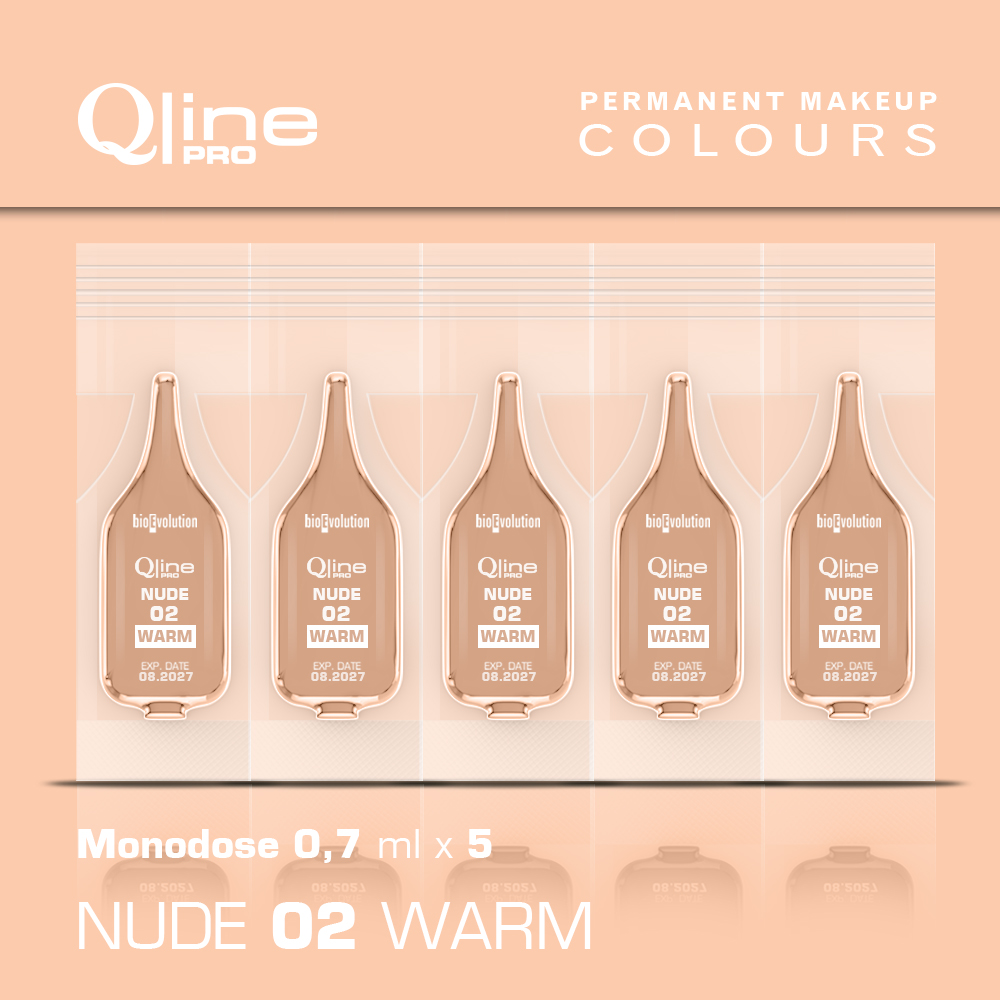 Pigment Bioevolution Nude 02 Warm Qline Pro 5 x 0,7 ml