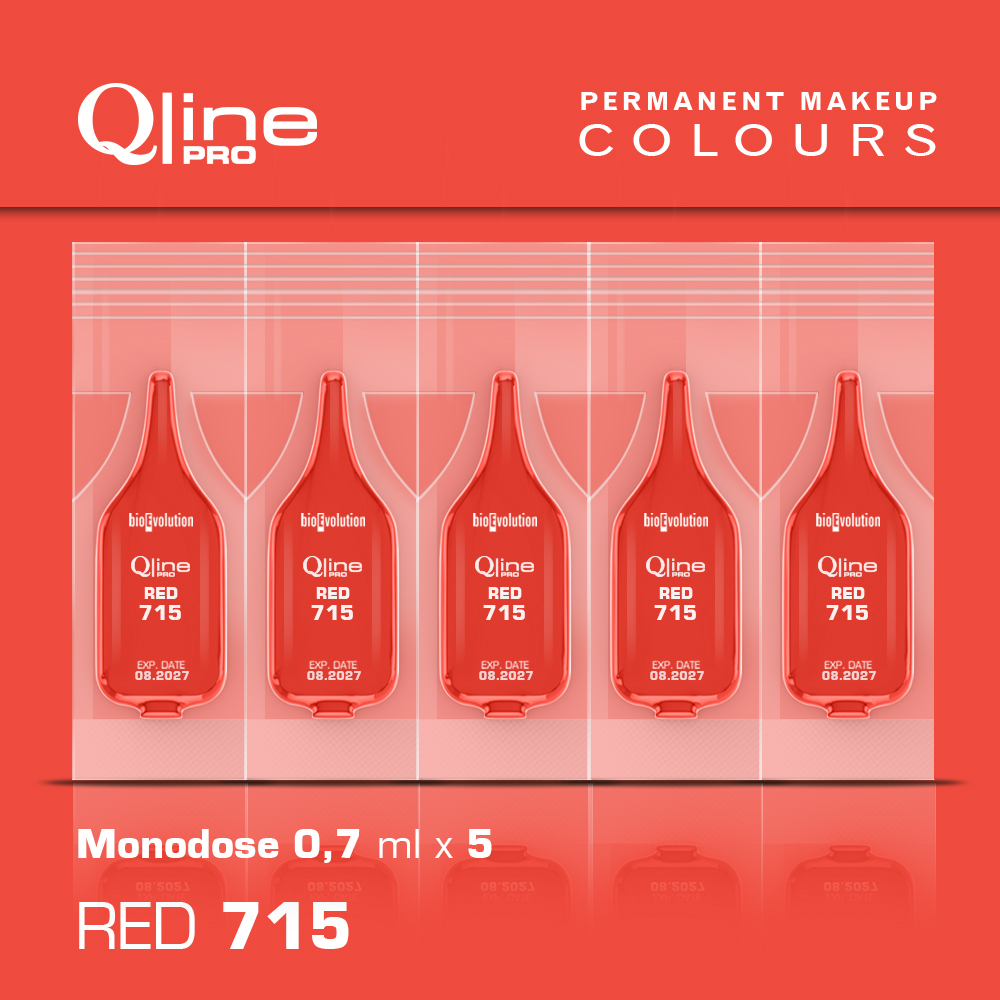 Pigment Red 715 Qline Pro 5 x 0,7 ml