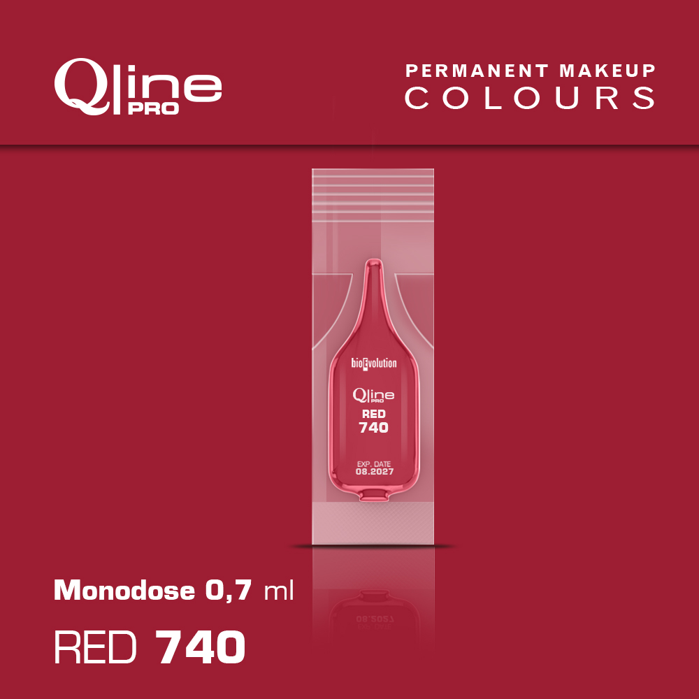 Pigment Bioevolution Red 740 Qline Pro 0,7 ml