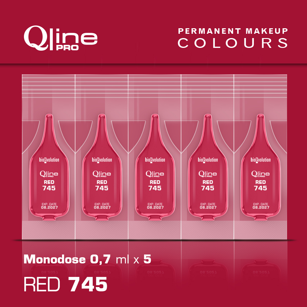 Pigment Red 745 Qline Pro 5 x 0,7 ml