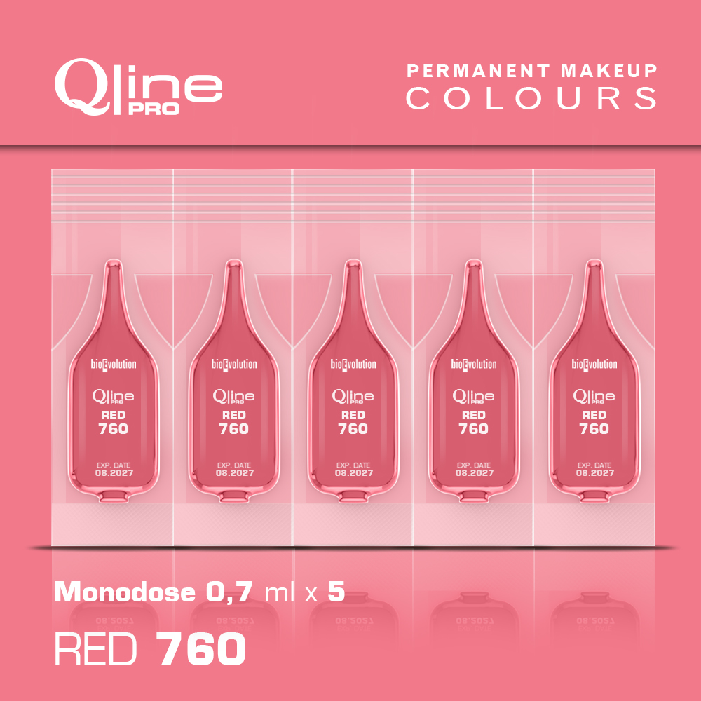 Pigment Red 760 Qline Pro 5 x 0,7 ml