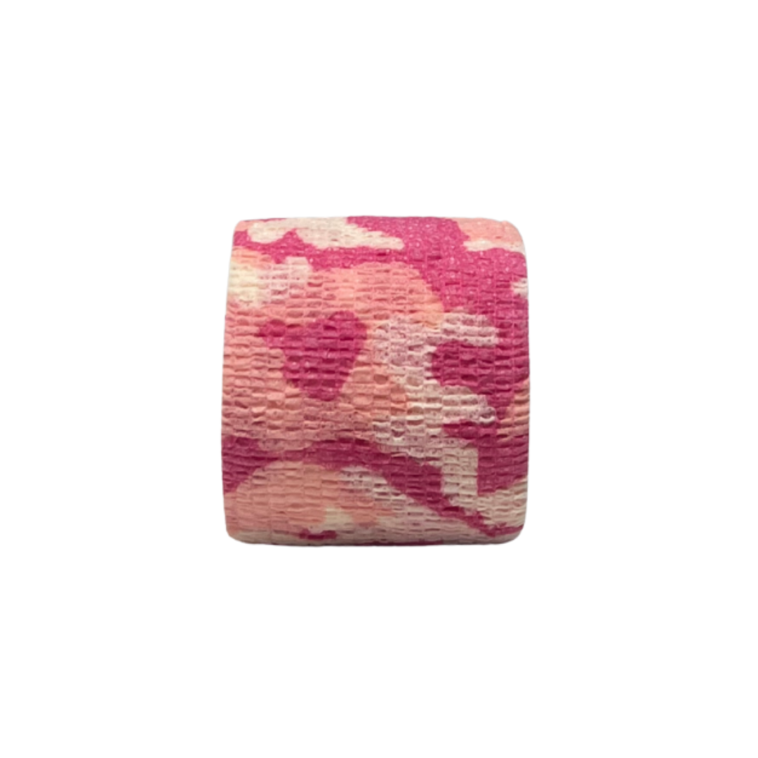 Bandaż elastyczny samoprzylepny różowy moro